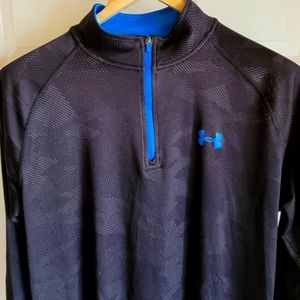 Blue/Black Under Armour quarter zip